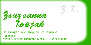 zsuzsanna kopjak business card