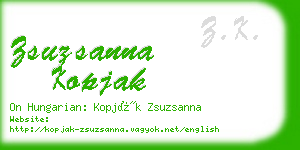 zsuzsanna kopjak business card